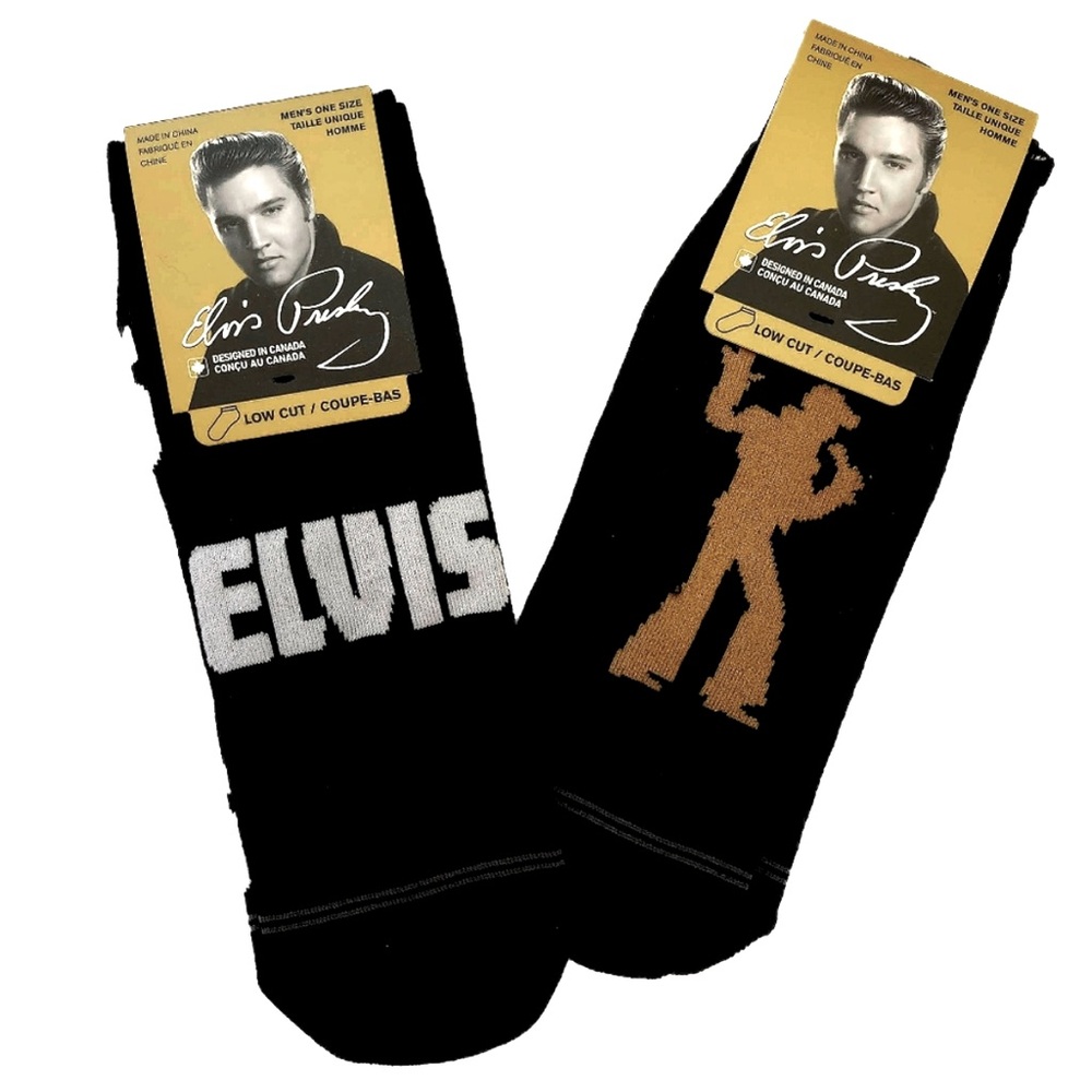 2 pair Elvis socks